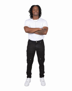 Formal wear selections Grindhouse Side Cargo Multi Pocket Denim Jeans Clearance fashion