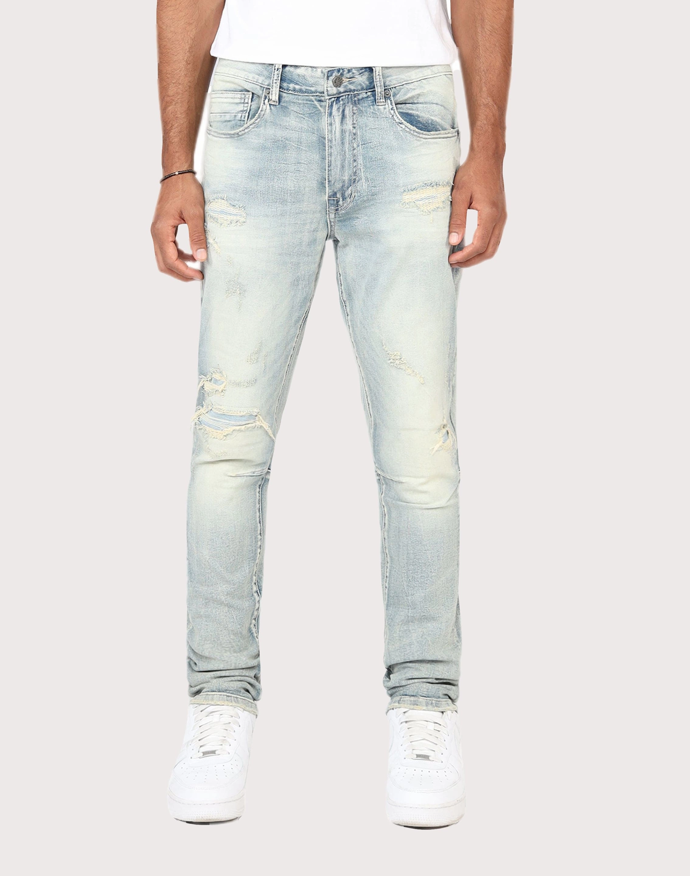 Fashion culture Grindhouse Slim Fit Taper Vintage Denim Jeans Patterned fashion (floral, stripes, etc.)