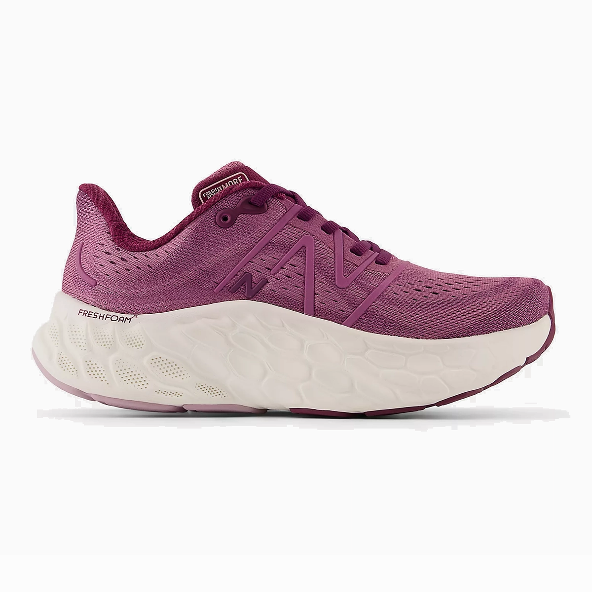 Solid New Balance Fresh Foam X More V4 - Raisin - Dark Ember Global