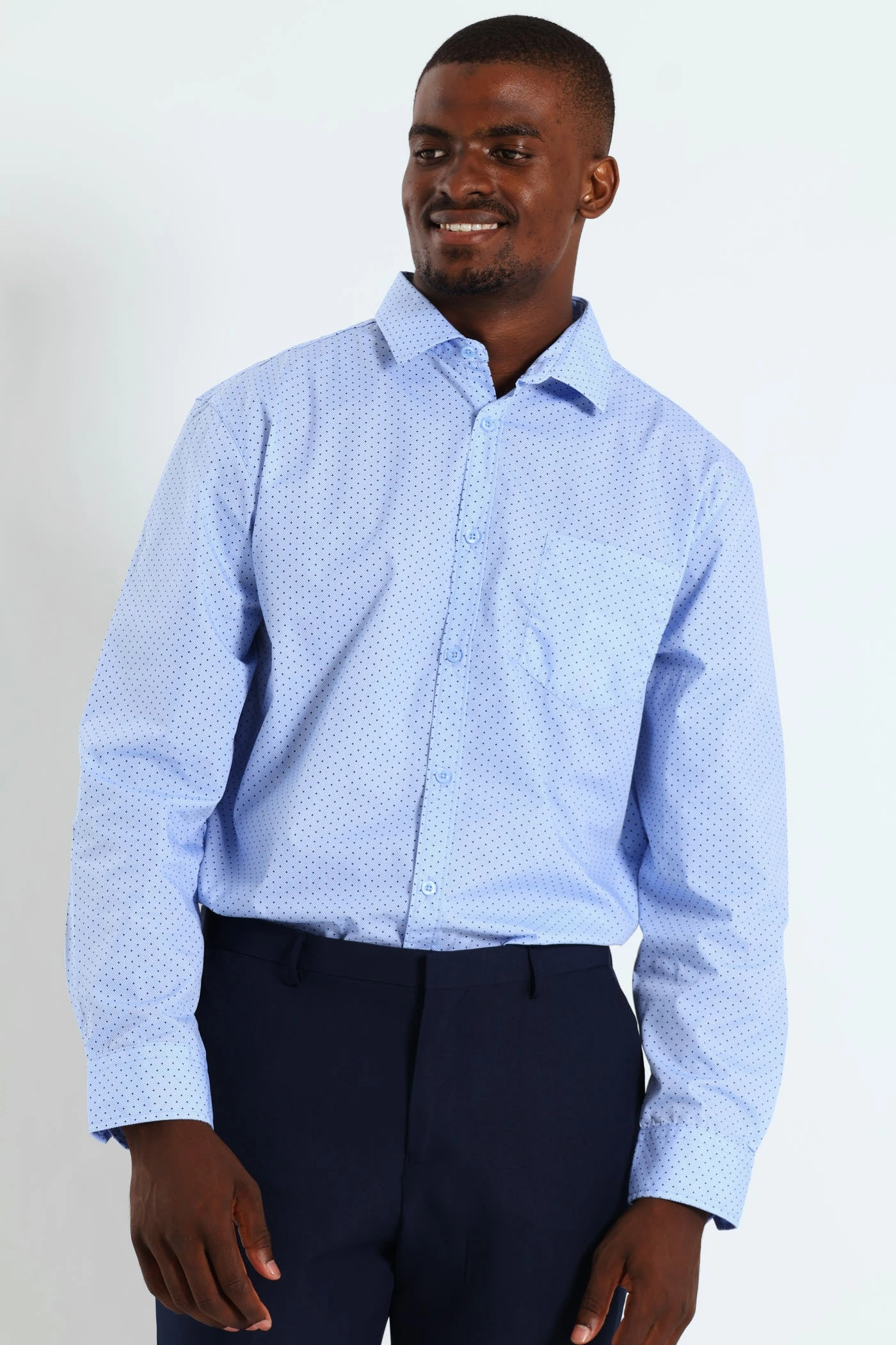 Geo Spot Shirt - Blue/Black Fashion labels Fashion rental