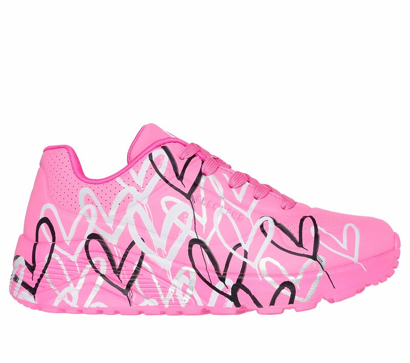 Girls' Skechers x JGoldcrown: Uno Lite - Metallic Love