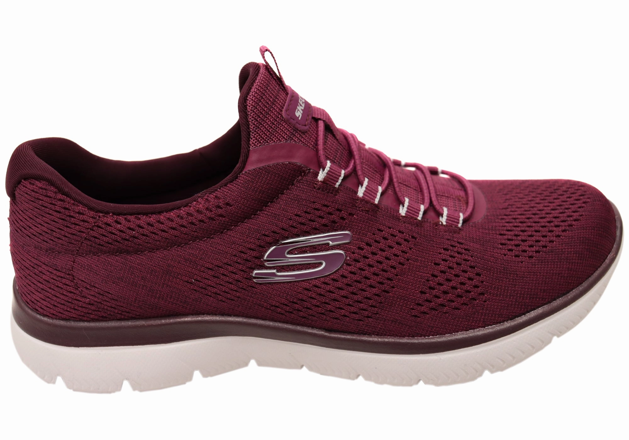 Gloves Skechers Womens Summits Fun Flair Memory Foam Slip On Shoes Nails