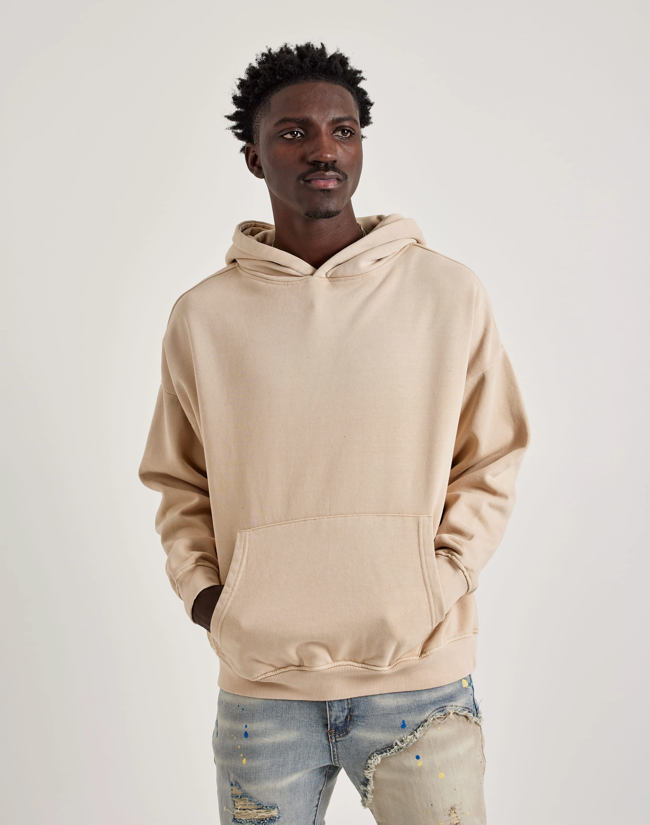 Gneiss Sun-Dried Wash Drop Shoulder Hoodie Clearance fashion Smart casual wear