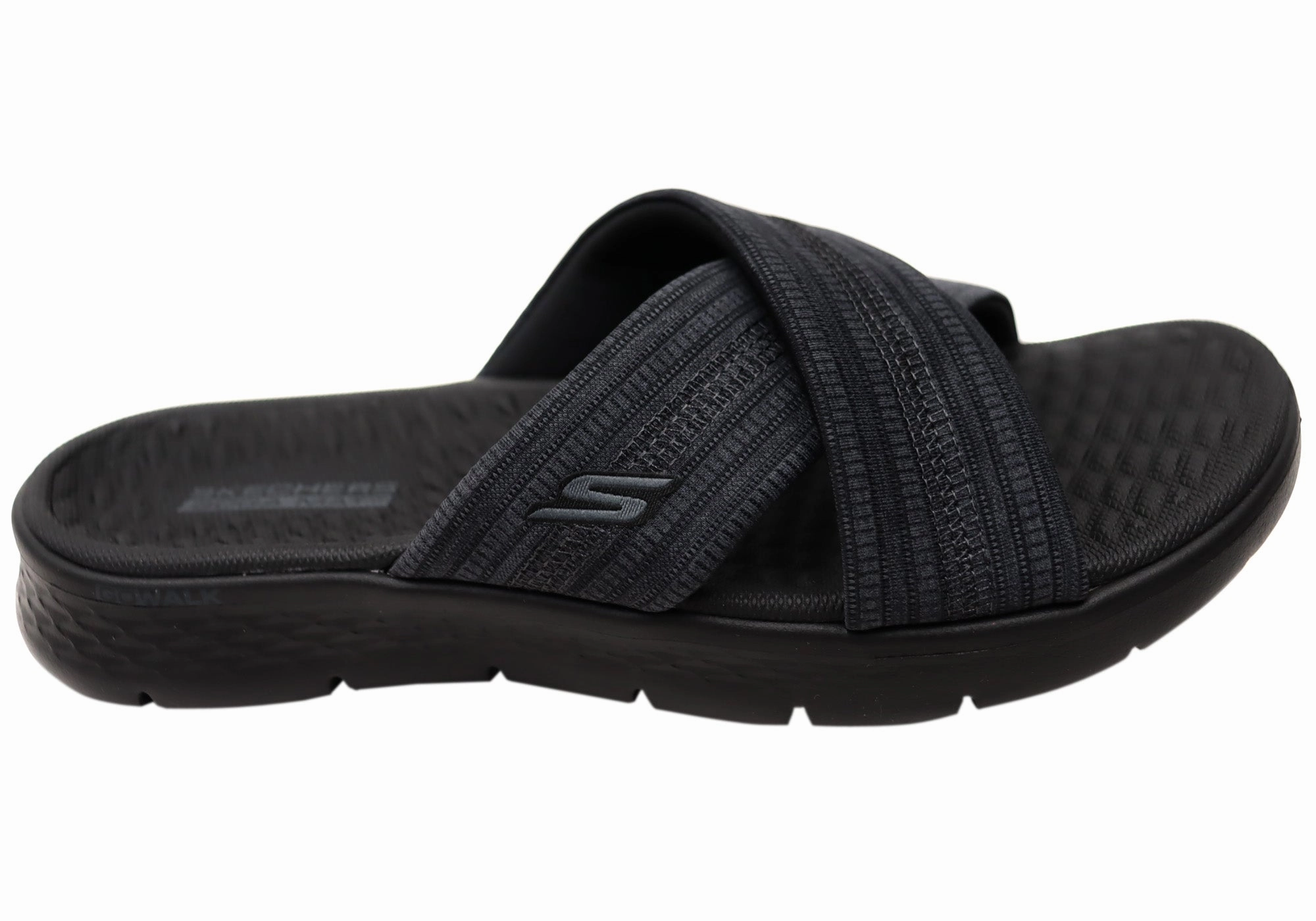 Graphic Design Skechers Womens GOwalk Flex Sandal Impressed Slides Sandals Scissors