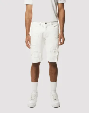 Grindhouse Essential Denim White Shorts Stylish products Lace - detailed fashion