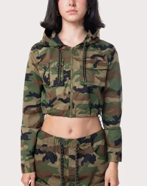 Grindhouse Nylon Cropped Camo Jacket Comfortable apparel Fashion collections
