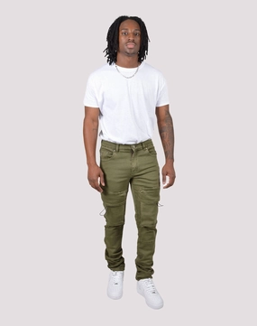 Grindhouse Bellow Chord Pocket Denim Jeans Lace - detailed fashion Fashion catalog