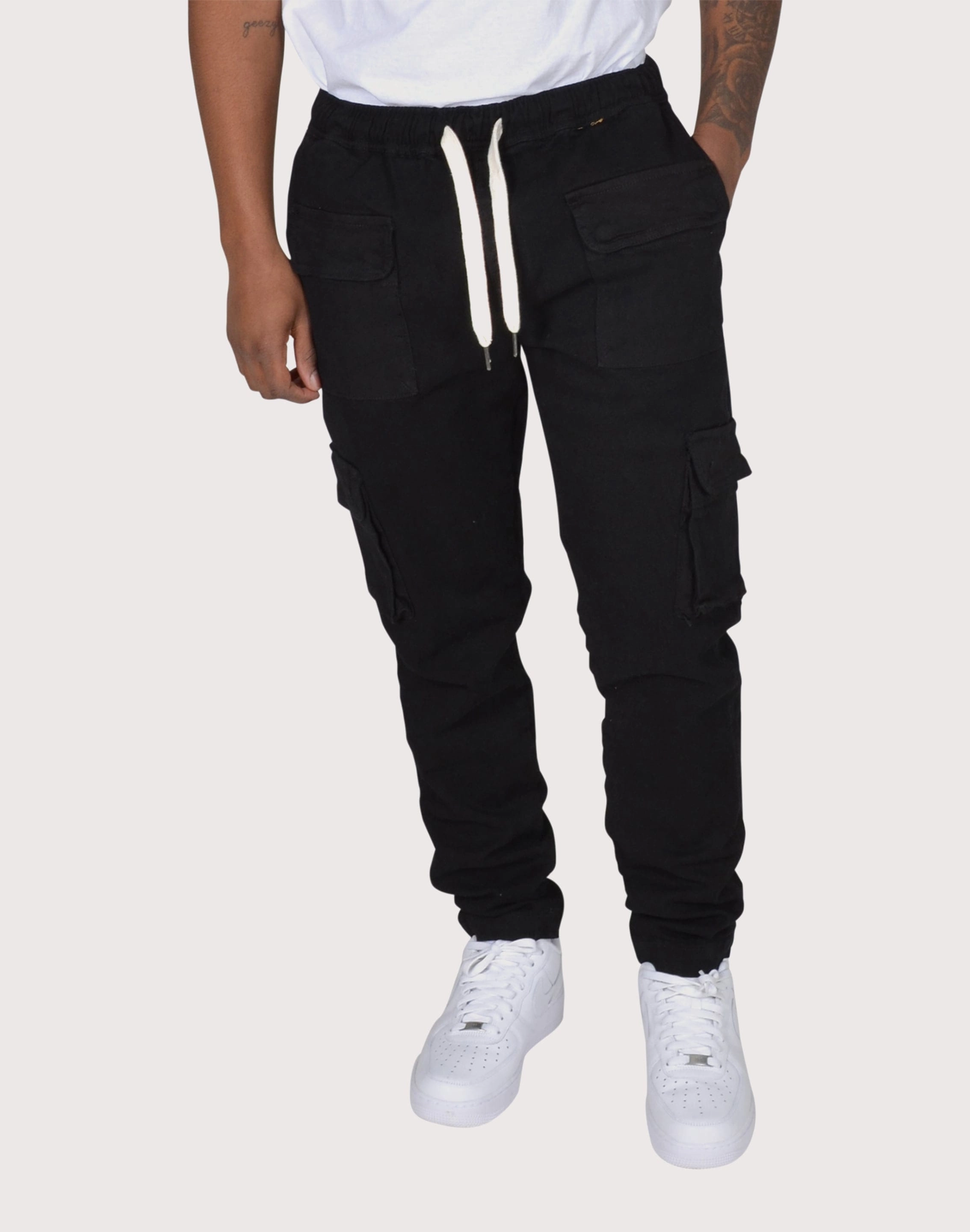 Grindhouse Black Cargo Twill Pants Everyday wear Fashion shows