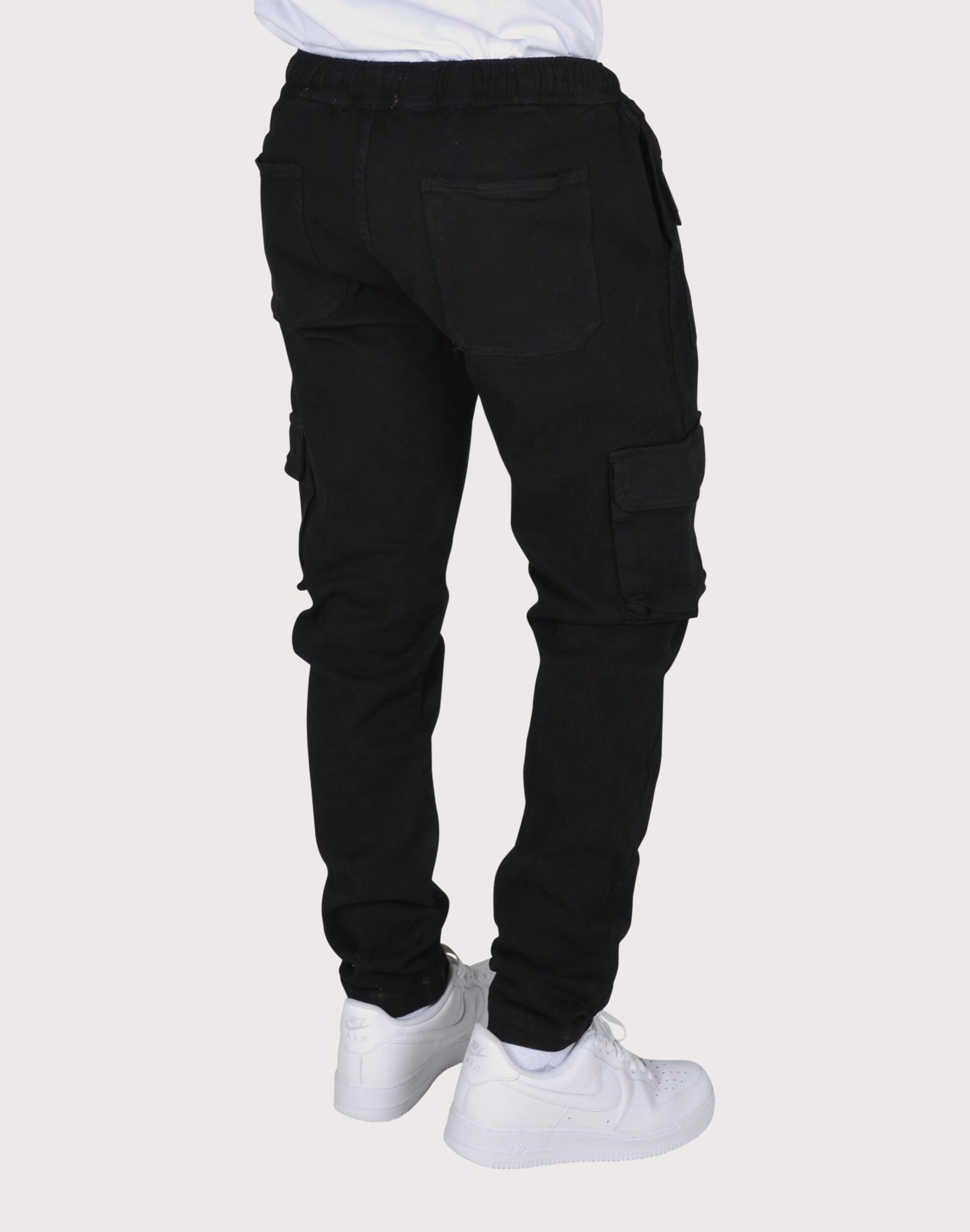Grindhouse Black Cargo Twill Pants Beaded fashion items