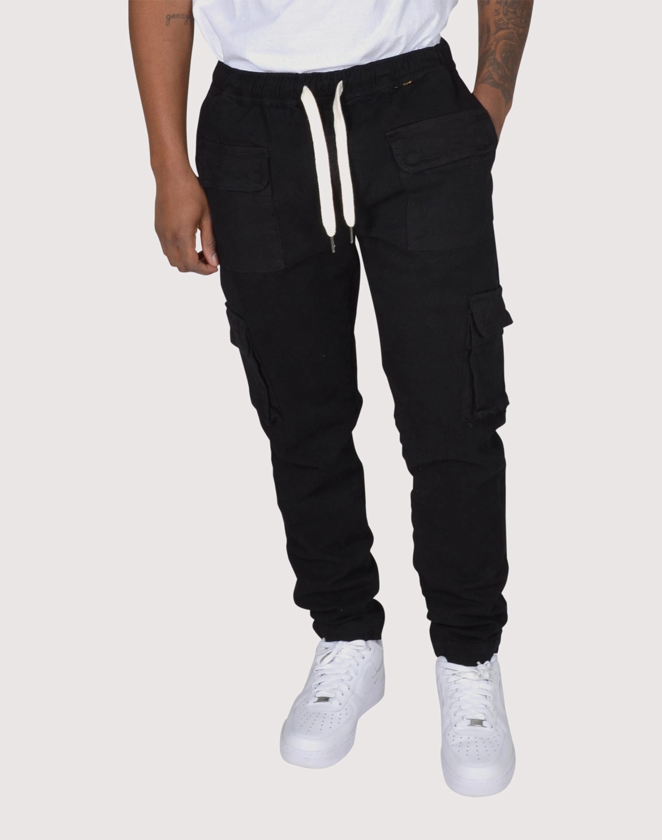 Grindhouse Black Cargo Twill Pants Online fashion shopping Fashion subscription services