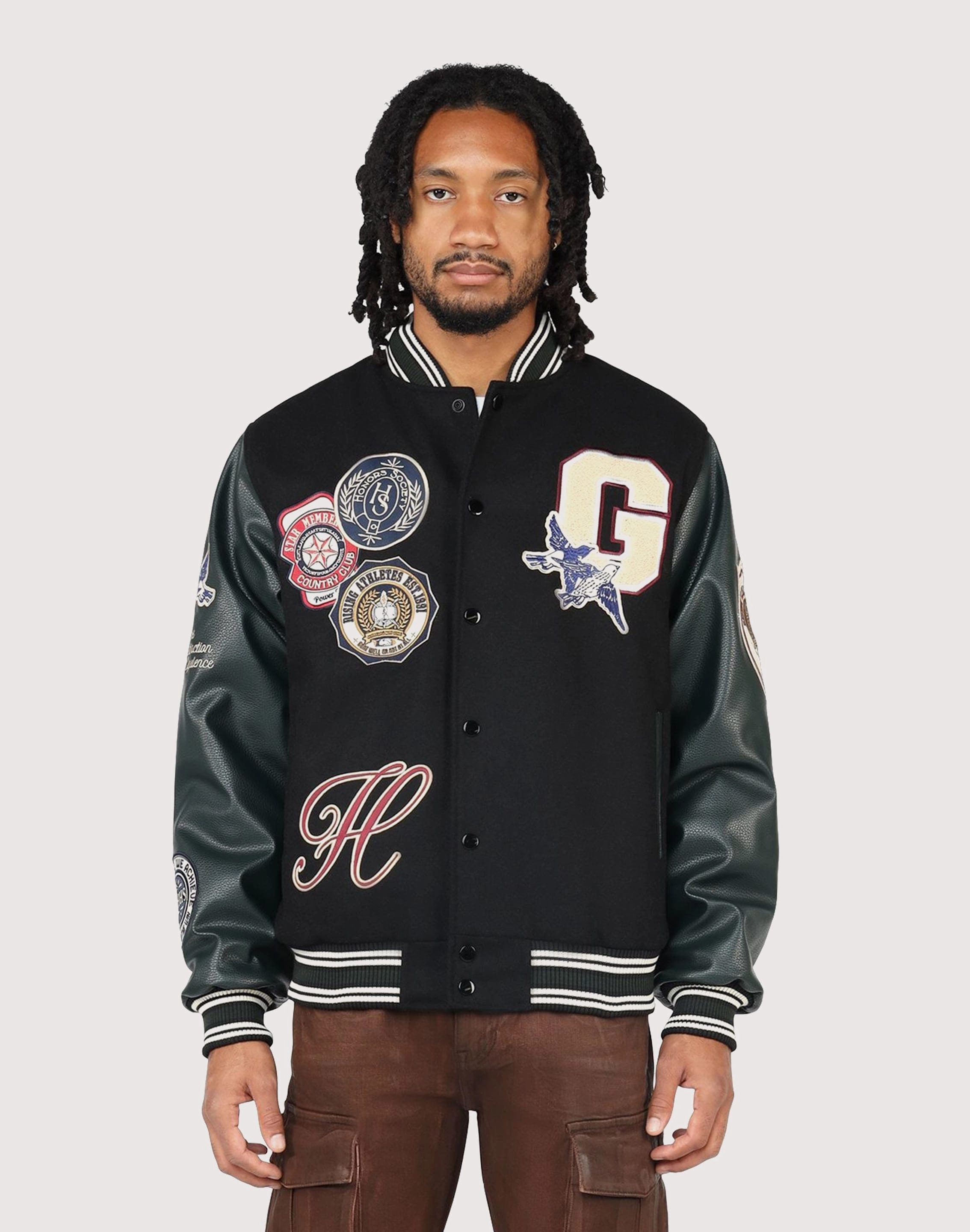 Grindhouse Club House Varsity Jacket Wool - sourced fashion Smart fashion (wearables)