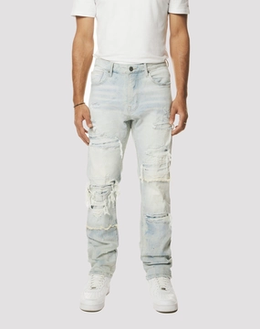 Grindhouse Fray Cut N Sew Straight Fit Denim Jeans Fashion lookbook Fashion brands