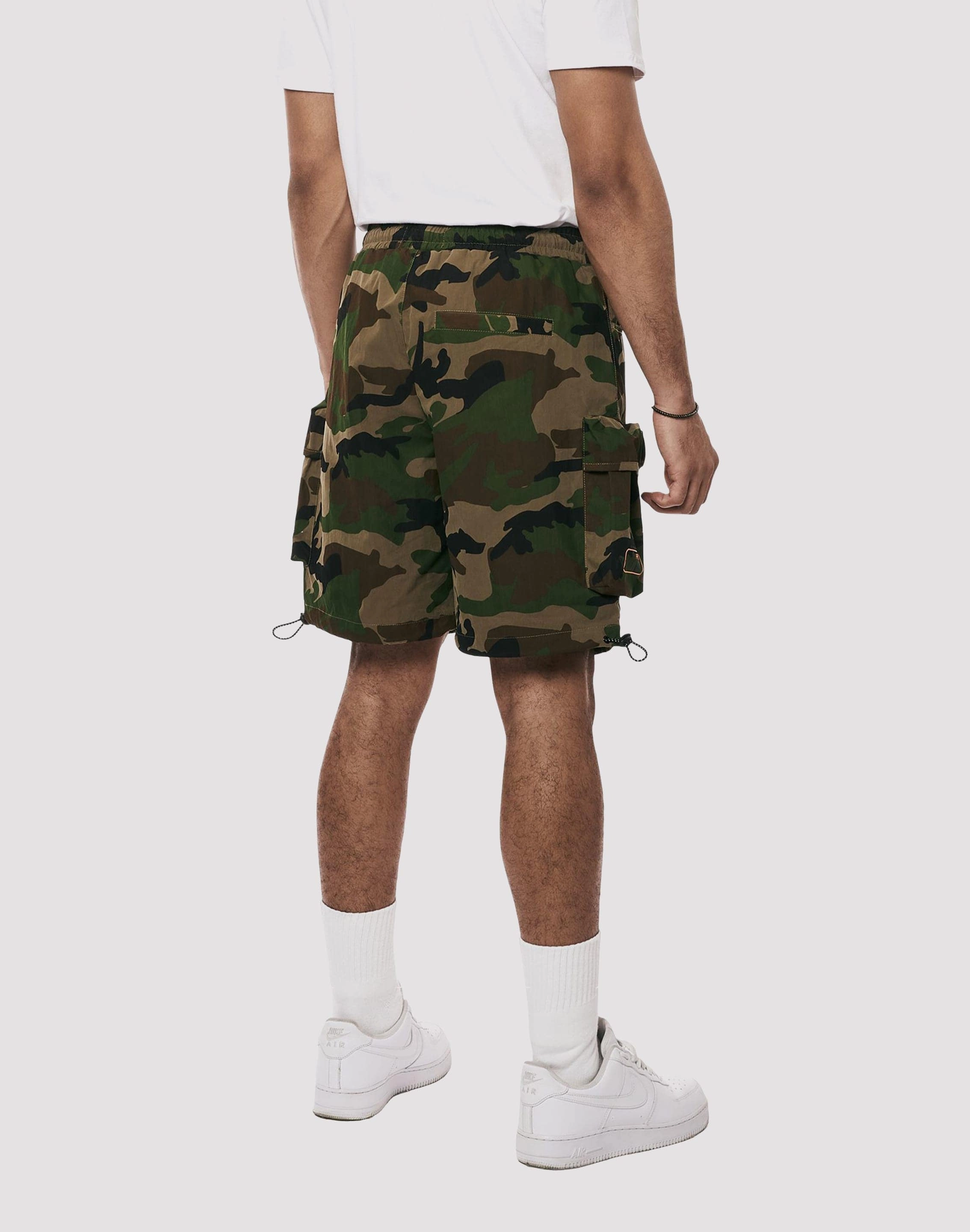 Grindhouse Nylon Camo Shorts Cotton - made fashion