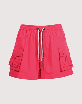 Grindhouse Nylon Cargo 3-Inch Raspberry Shorts Wool - sourced fashion Workwear options