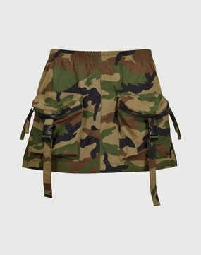 Grindhouse Nylon Cargo Camo Skirt Fashion influencers' recommendations Linen - crafted fashion