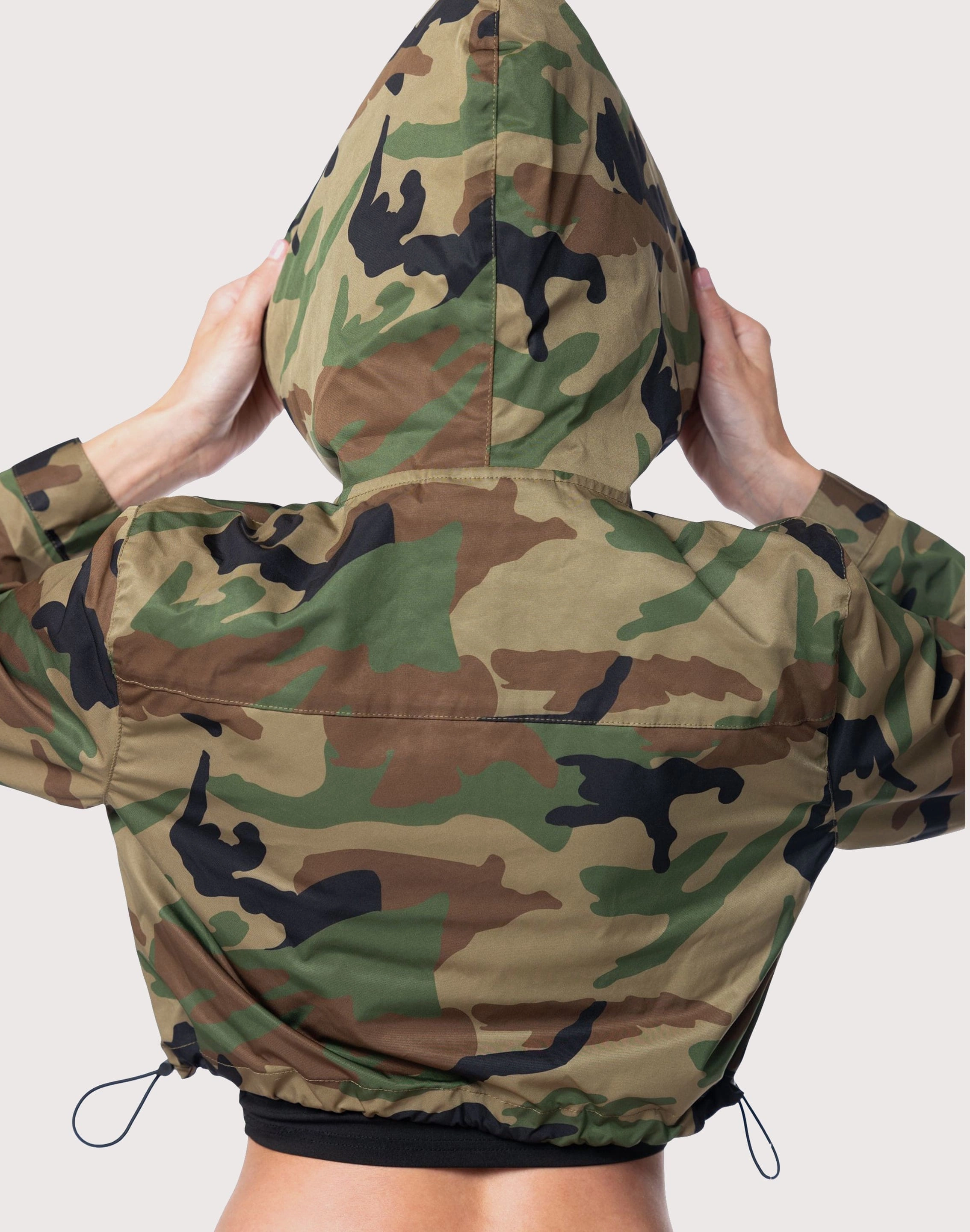 Grindhouse Nylon Cropped Camo Jacket Fashion history