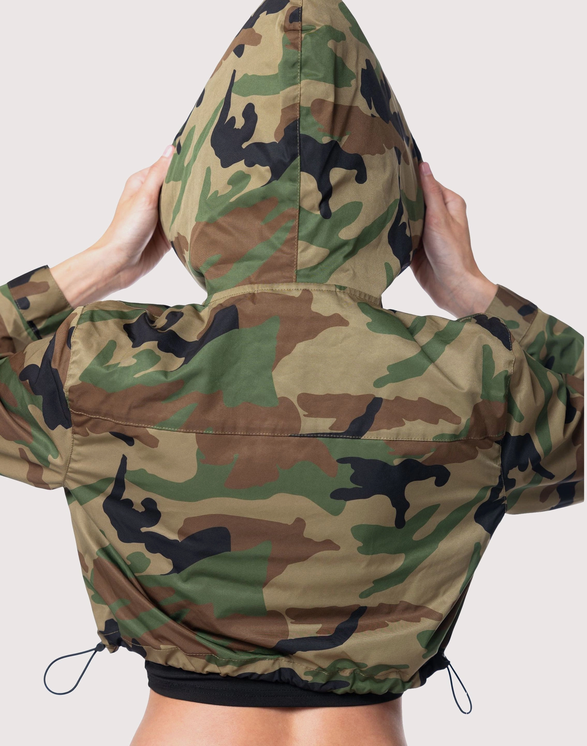 Grindhouse Nylon Cropped Camo Jacket Fashion history
