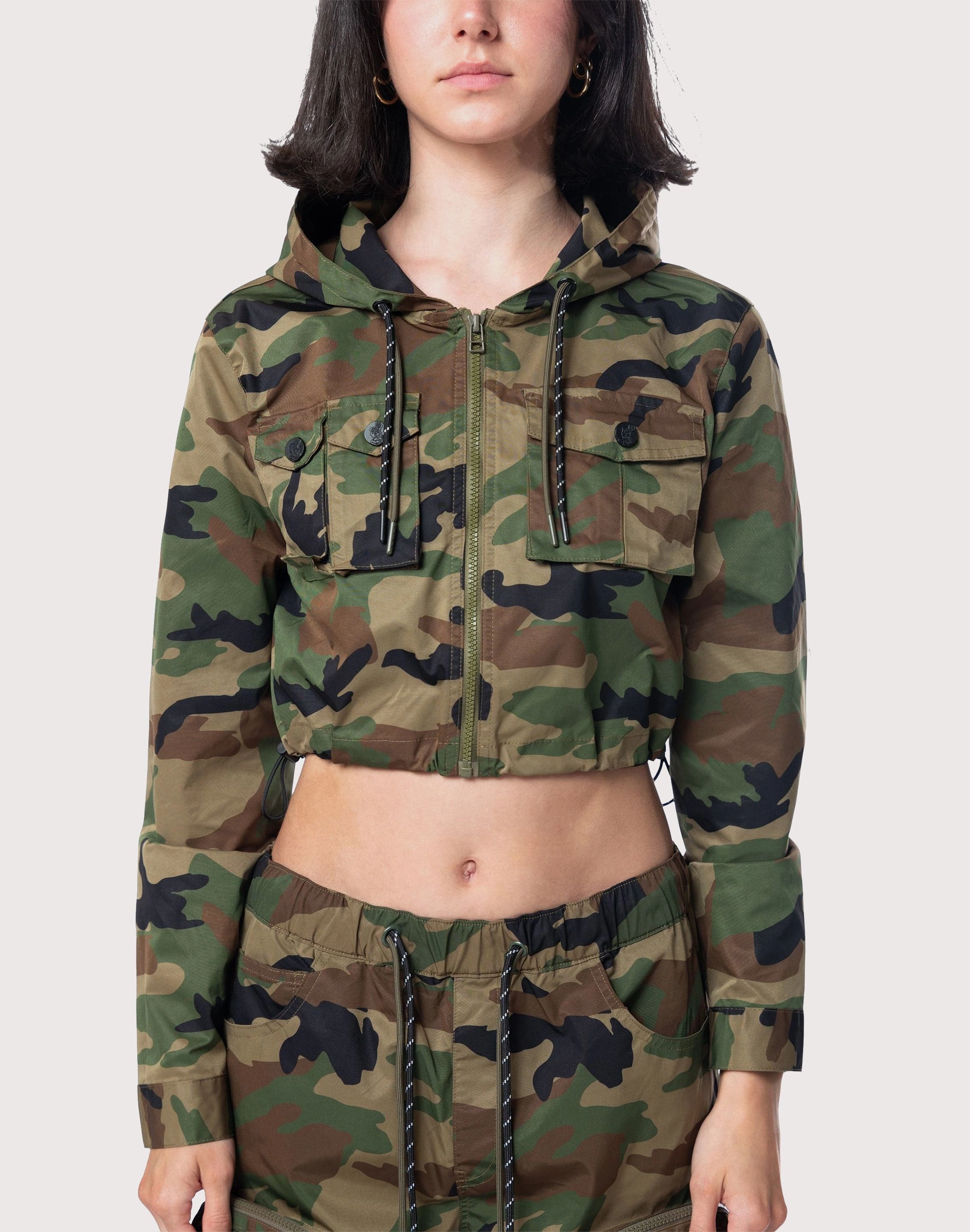 Grindhouse Nylon Cropped Camo Jacket Fashion history Printed fashion