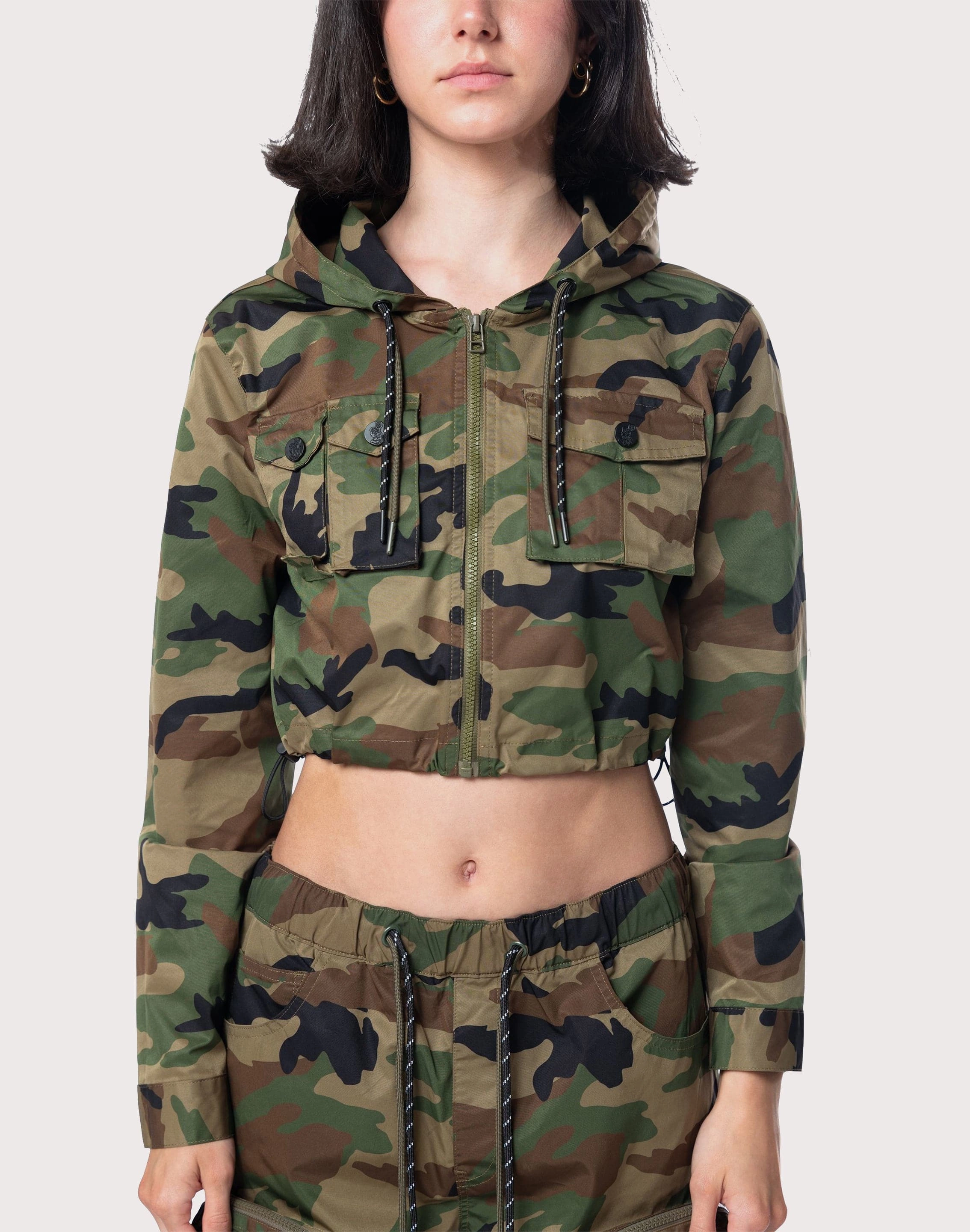 Grindhouse Nylon Cropped Camo Jacket Fashion must - haves Fashion inspiration