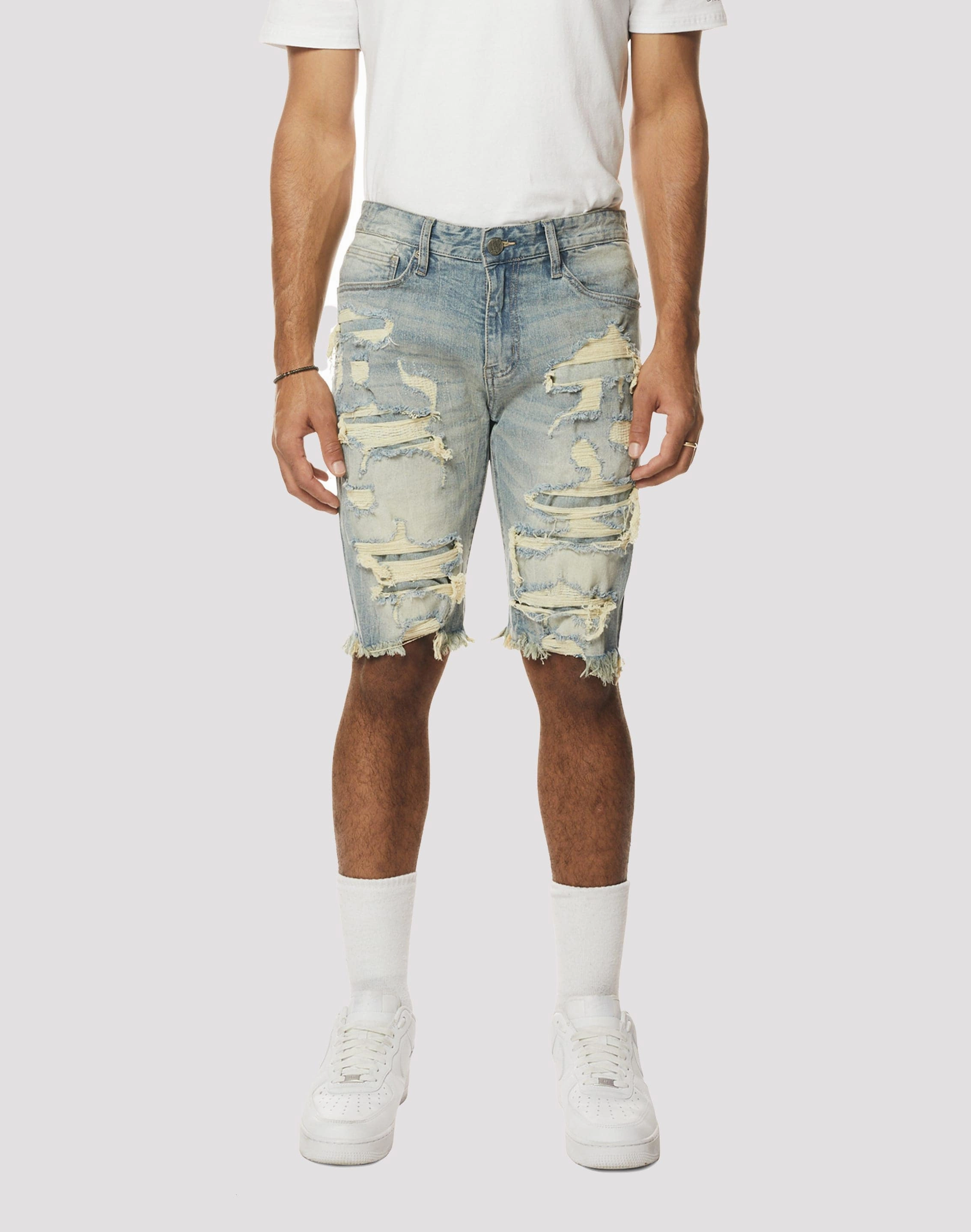 Grindhouse Rip N Repair Seville Denim Blue Shorts Nautical - themed fashion Fashion collections