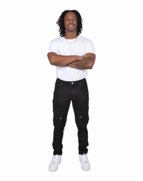 Grindhouse Side Cargo Multi Pocket Denim Jeans Fashion accessories Fashion shows