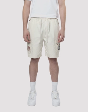 Grindhouse Tapestry Trim Twill Shorts Cotton - made fashion Fashion museums