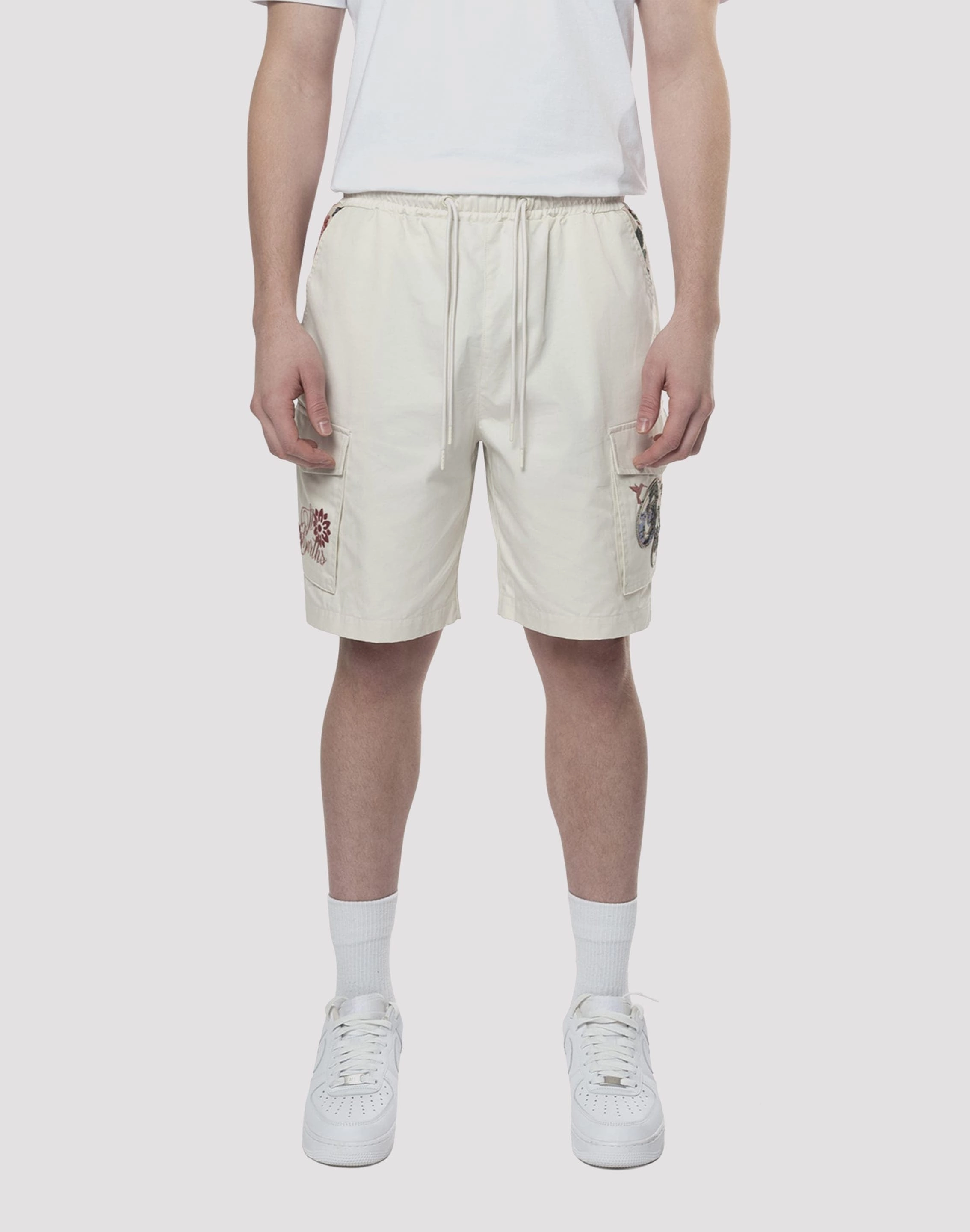 Ethical fashion choices Grindhouse Tapestry Trim Twill Shorts Free shipping offers