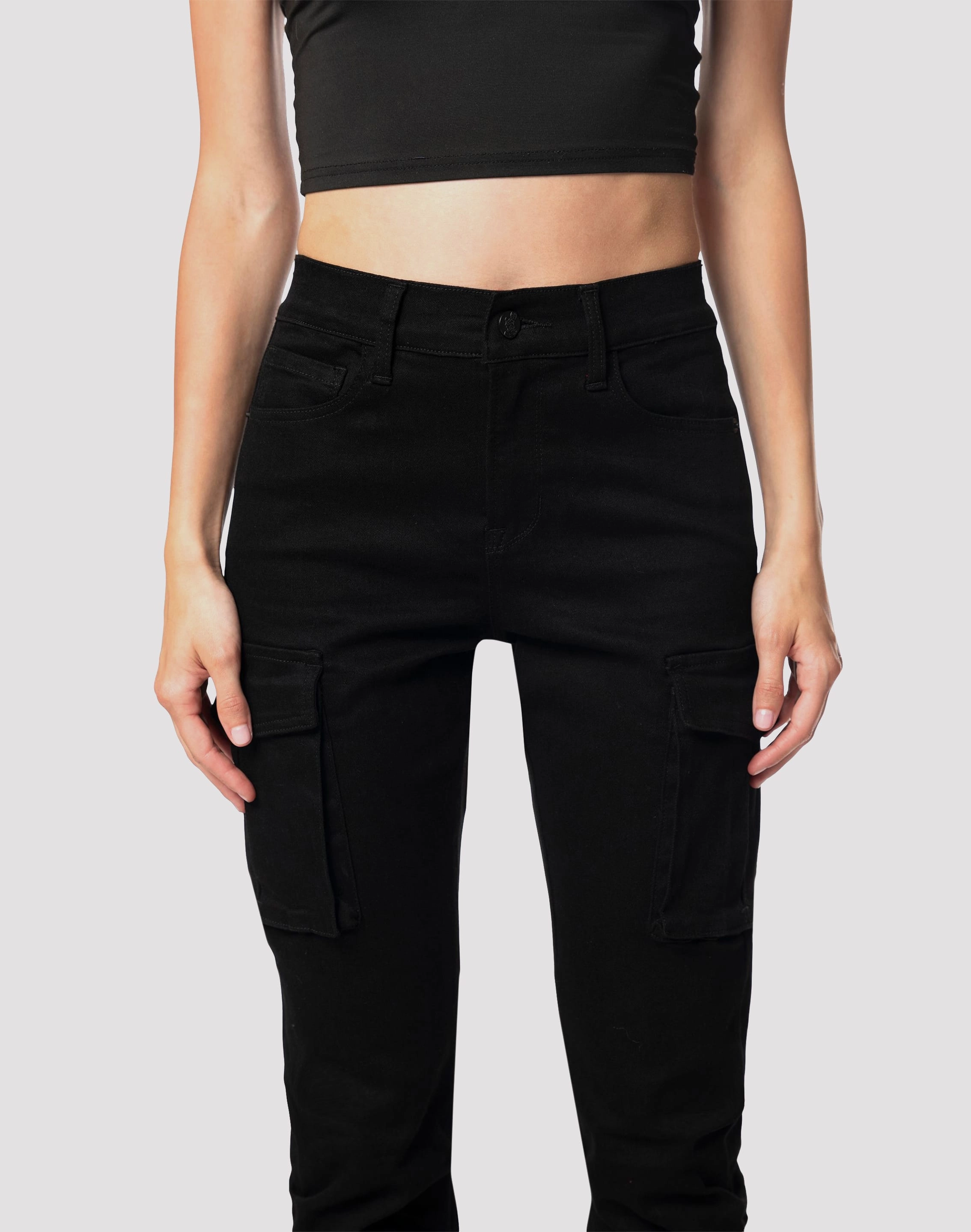 Grindhouse Twill Black Pants Fashion models