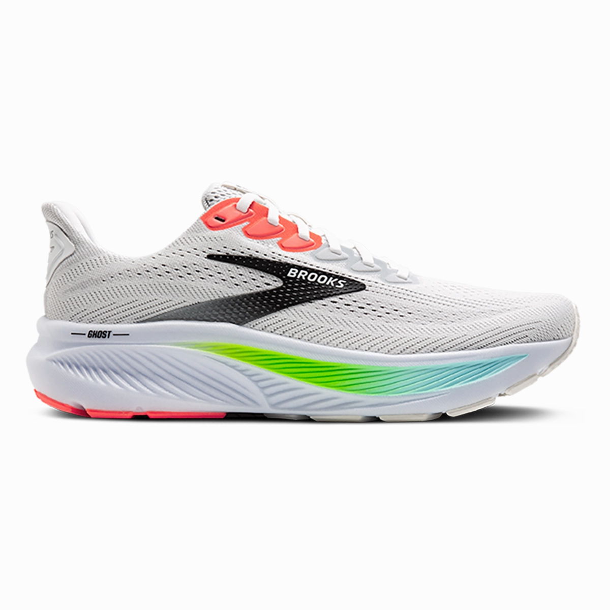 Brooks Ghost 17 White - Pink Clay - Gecko Meticulously crafted In-demand