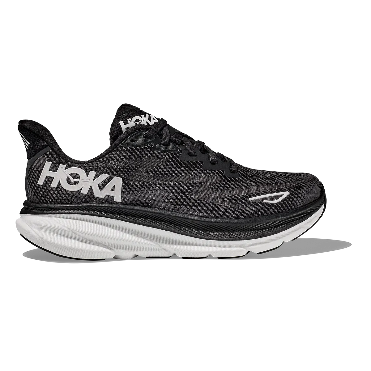 Hoka Clifton 9 - Black - White Well-liked Colorful