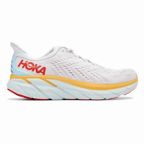 Hoka Clifton 8 - Nimbus Cloud - Blanc de Blanc Sharp Enthusiastic