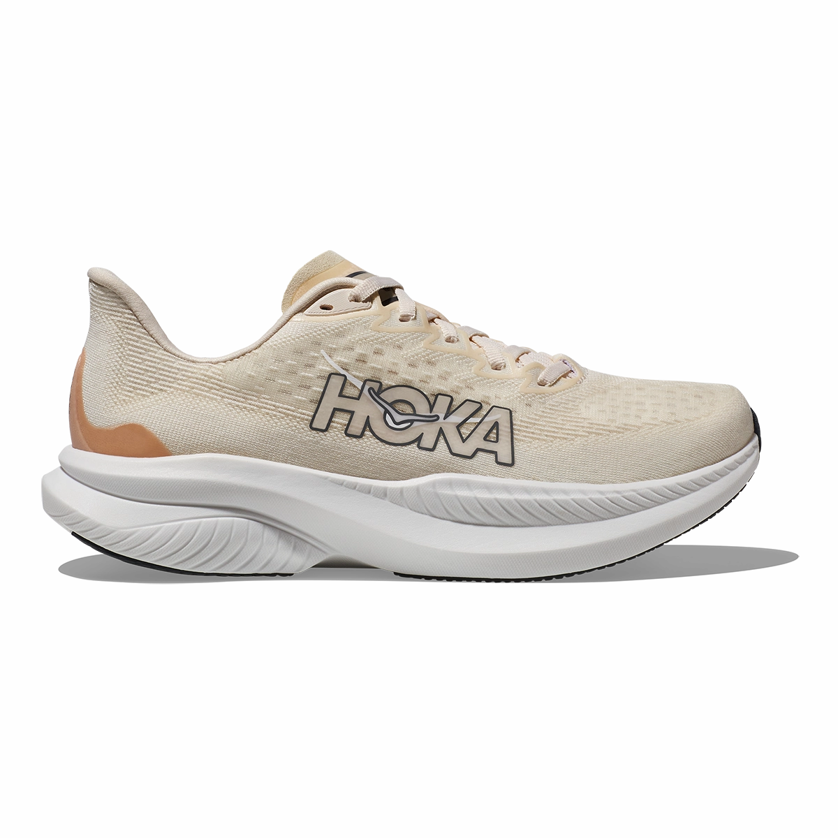 Sturdy Hoka Mach 6 - Eggnog - Vanilla Sunny