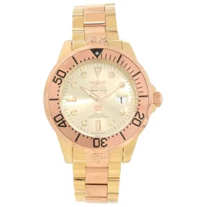 Invicta 16039 Men's Grand Diver Gold Tone Dial Two Tone Bracelet Automatic Dive Watch Invicta Men's Watches