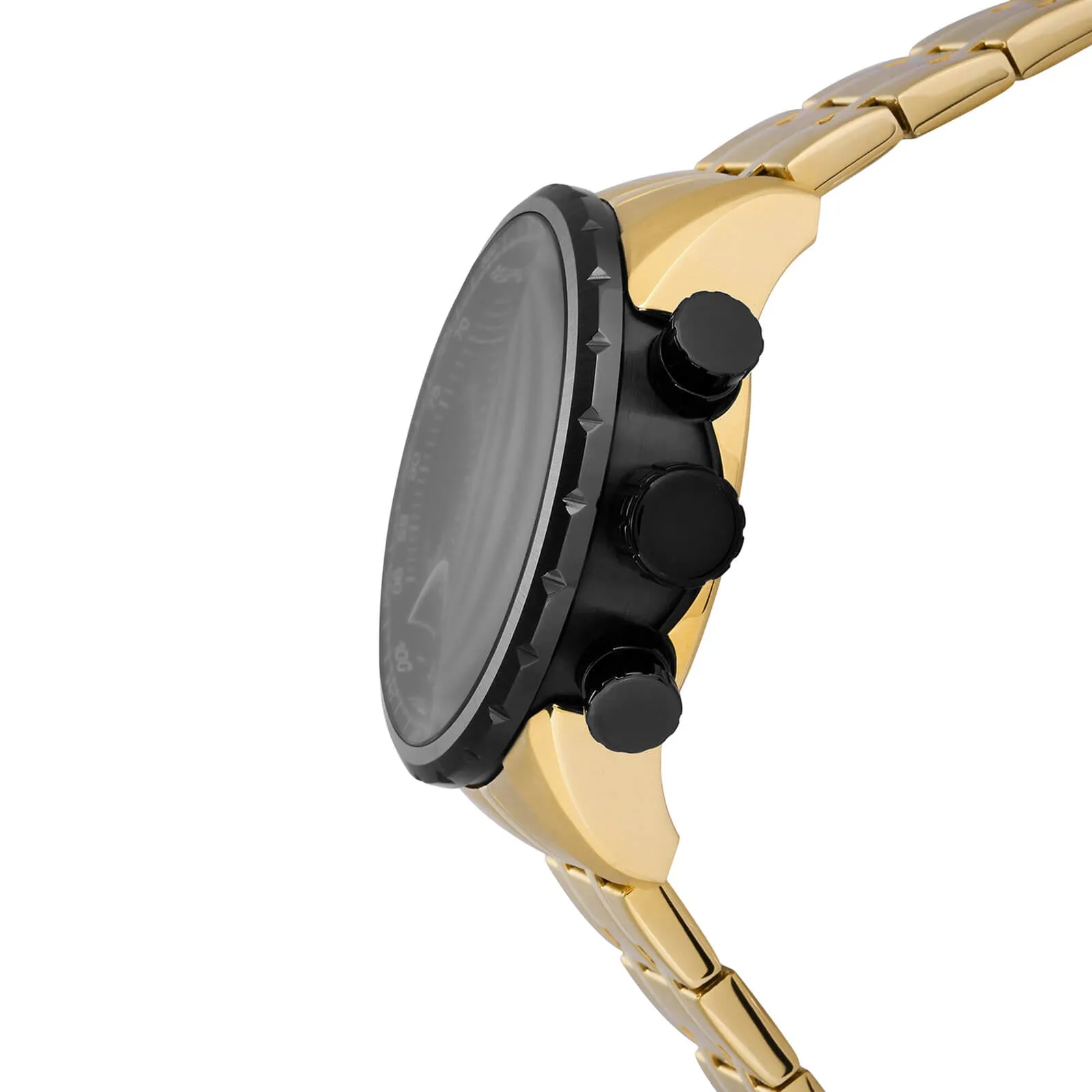 Invicta 17205 Men's Aviator Chronograph Gold Tone Dial Gold Plated Steel Bracelet Watch Invicta Men's Watches