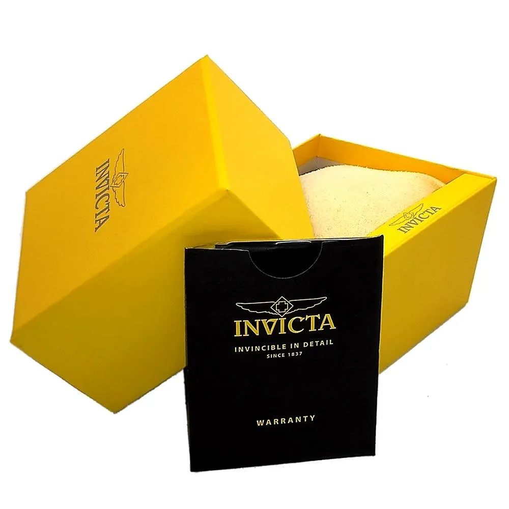 Invicta 19252 Men's I-Force Black Dial Black Polyurethane Strap Chronograph Watch Invicta Men's Watches