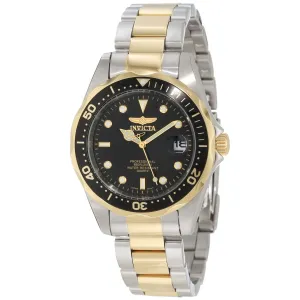 Invicta 8934 Men's Two Tone Yellow Steel Bracelet Quartz Pro Diver Invicta Men's Watches