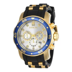 Invicta Men's Chronograph Watch - Pro Diver Silver Dial Steel & Rubber Strap | 17880 Invicta Men's Watches