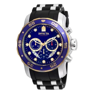 Invicta Men's Chronograph Watch - Pro Diver Steel & Silicone Strap Blue Dial | 22971 Invicta Men's Watches