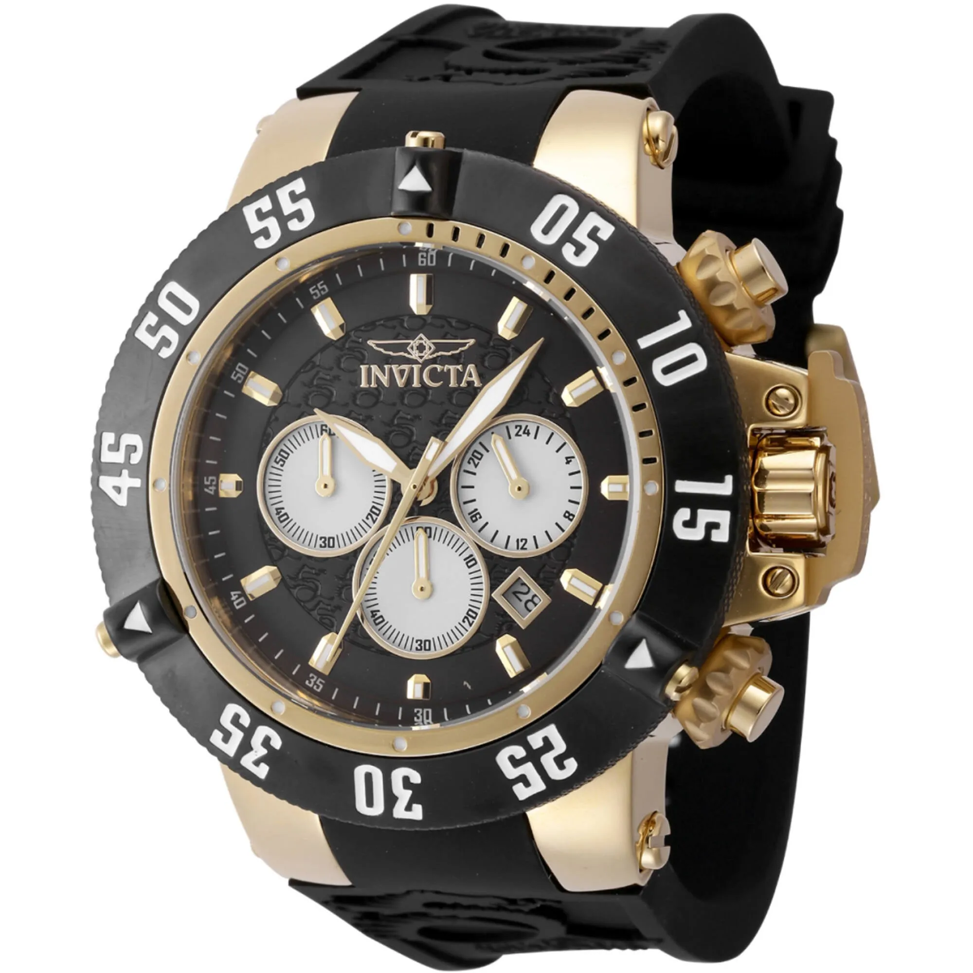 Invicta Men's Chronograph Watch - Subaqua Noma VIII Black Silicone Strap | 47330 Invicta Men's Watches