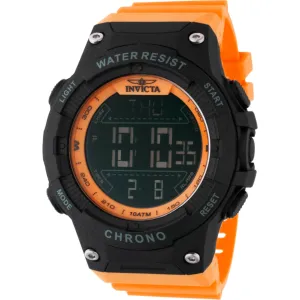 Invicta Men's Digital Watch - Invicta Racing Alarm Orange Polyurethane Strap | 48050 Invicta Men's Watches
