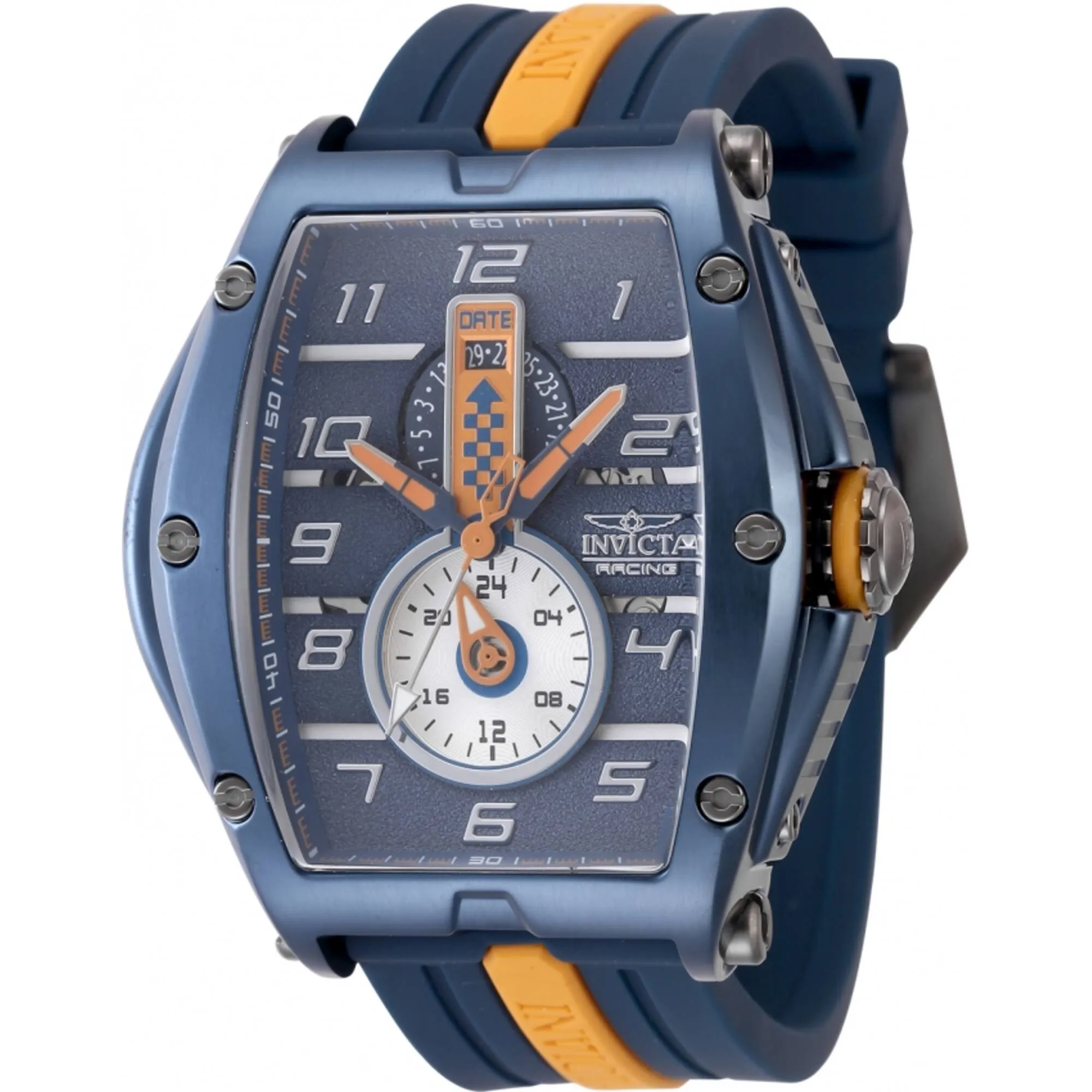 Invicta Men's Quartz Watch - Invicta Racing Orange and Blue Silicone Strap | 47388 Invicta Men's Watches
