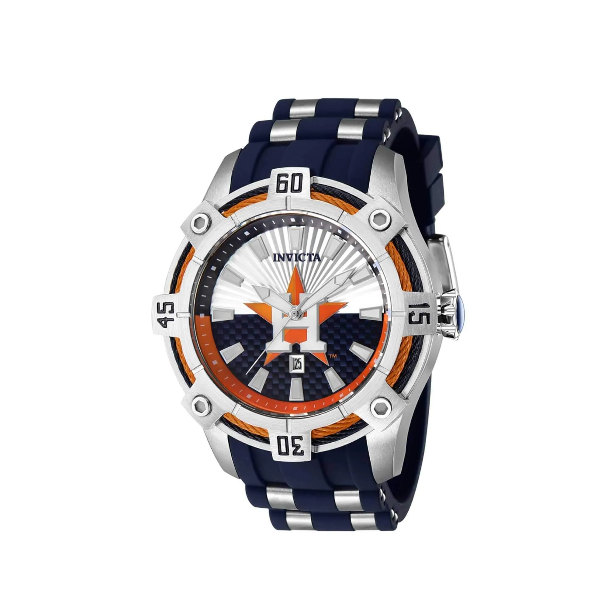 Invicta Men's Quartz Watch - MLB Houston Astros Silver and Blue Dial Date | 43269 Invicta Men's Watches