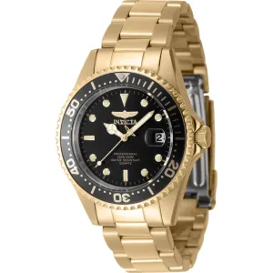Invicta Men's Quartz Watch - Pro Diver Black Dial Yellow Gold Bracelet 8936OB Invicta Men's Watches