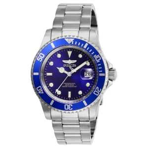 Invicta Men's Quartz Watch - Pro Diver Blue Dial Stainless Steel Bracelet | 26971 Invicta Men's Watches