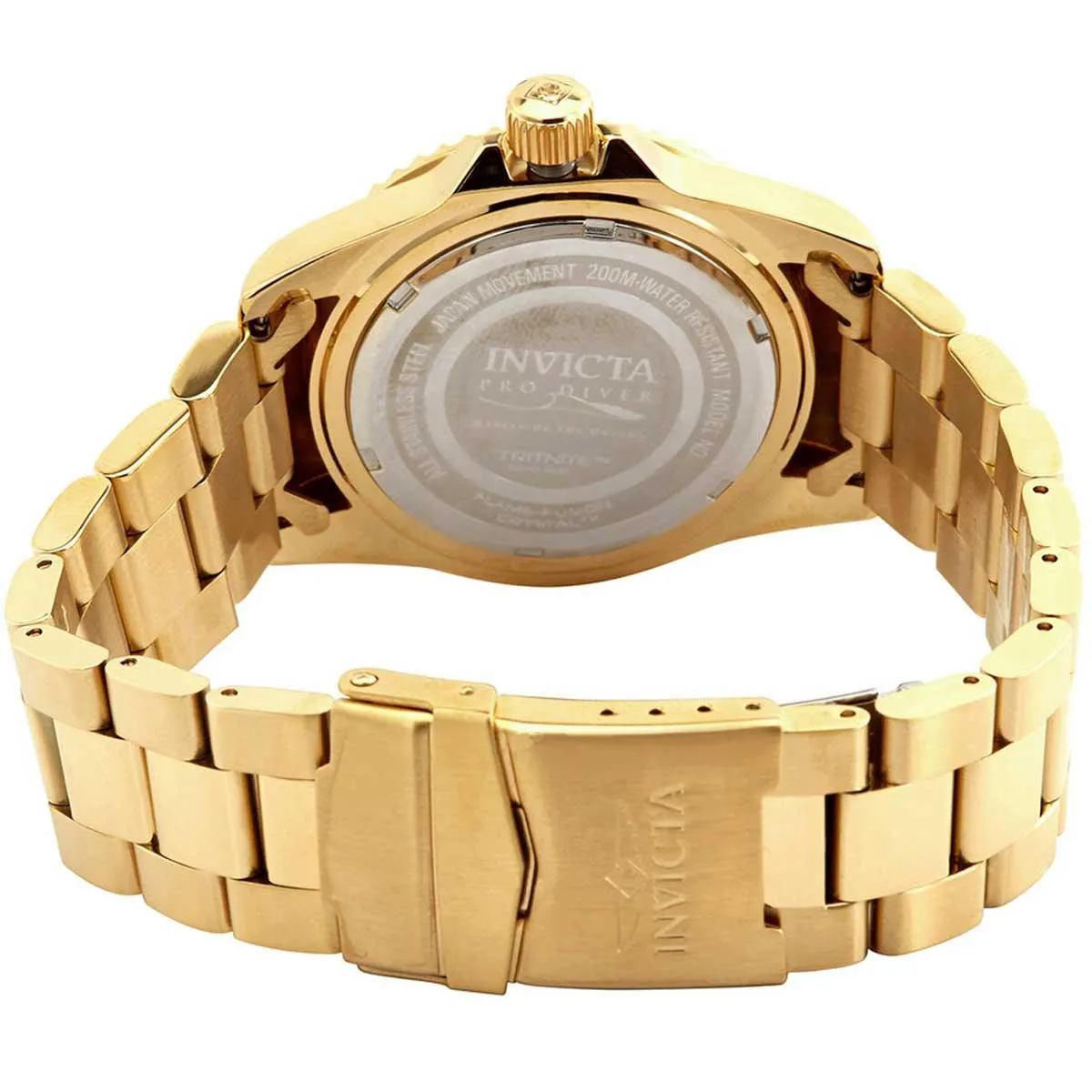 Invicta Men's Quartz Watch - Pro Diver Blue Dial Yellow Gold Steel Bracelet | 33270 Invicta Men's Watches