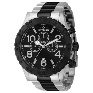 Invicta Men's Quartz Watch - Specialty Two Tone Silver Tone and Black Bracelet | 40606 Invicta Men's Watches