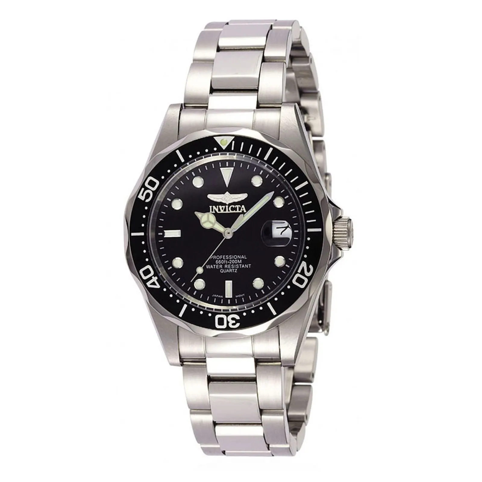 Invicta Men's Stainless Steel Quartz Watch - Pro Diver Black Dial Date | 8932 Invicta Men's Watches