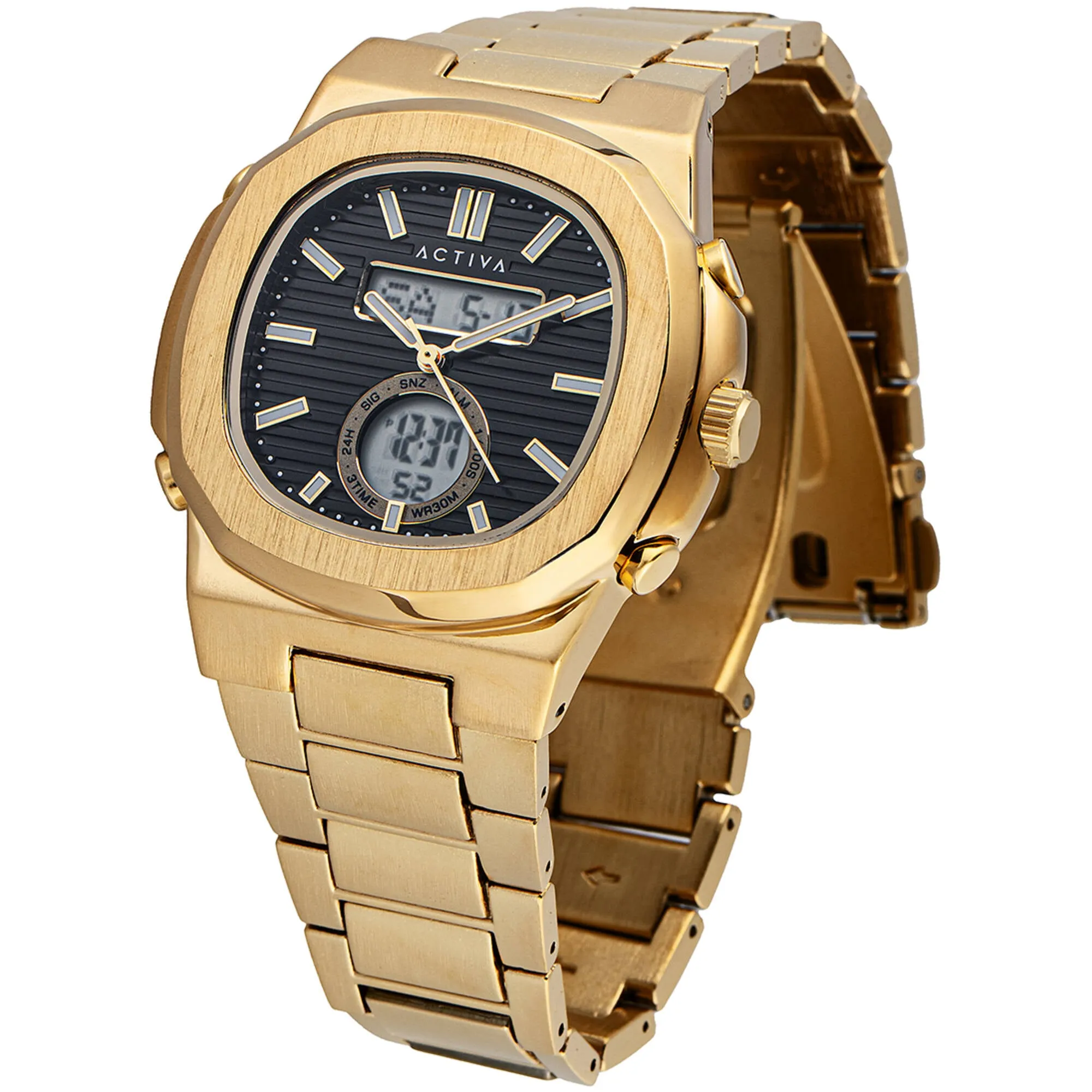 Invicta Men's Watch Activa Alarm Black and Grey Analog-Digital Dial ACW2279-002 Invicta Men's Watches