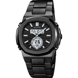 Invicta Men's Watch Activa Alarm Black Zinc Alloy Bracelet Ana-Digi ACW2279-006 Invicta Men's Watches