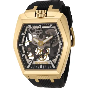 Invicta Men's Watch - Akula Mechanical Skeleton Dial Black Silicone Strap | 44018 Invicta Men's Watches
